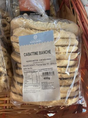 Ciabattine Bianche Le bontà di Nonna Rosa Specialità Calabresi prodotti da forno 400 g