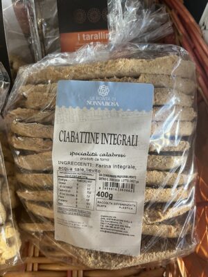 Ciabattine Integrali Le bontà di Nonna Rosa Specialità Calabresi prodotti da forno 400 g