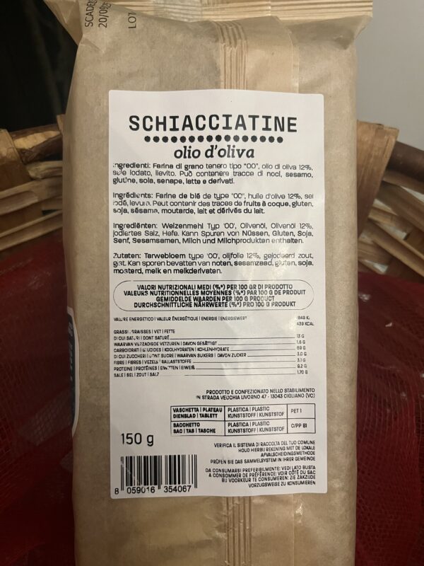 Schiacciatine olio d’oliva Le bontà di Nonna Rosa 150g - Image 2