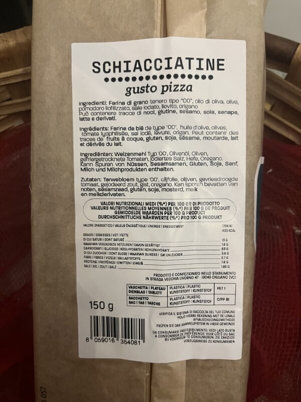 Schiacciatine al gusto pizza Le Bontà di Nonna Rosa 150g - Image 2