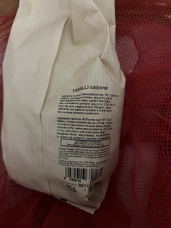 Taralli Calzone Le Bontà di Nonna Rosa 250g - Image 2