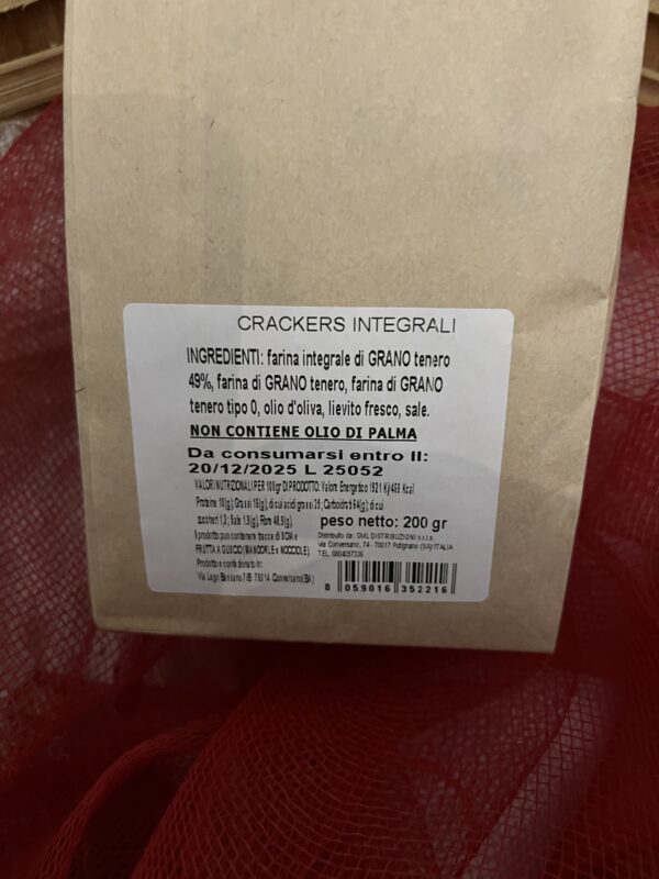 Cracker Integrali Le Bontà di Nonna Rosa 200g - Image 2